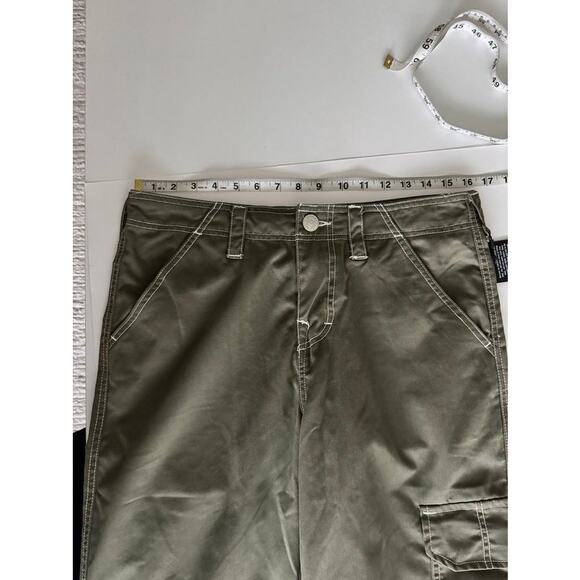 NWT True Religion Bobbi Baggy Cargo Pants Kalamata Olive Green size 28 - Picture 16 of 16